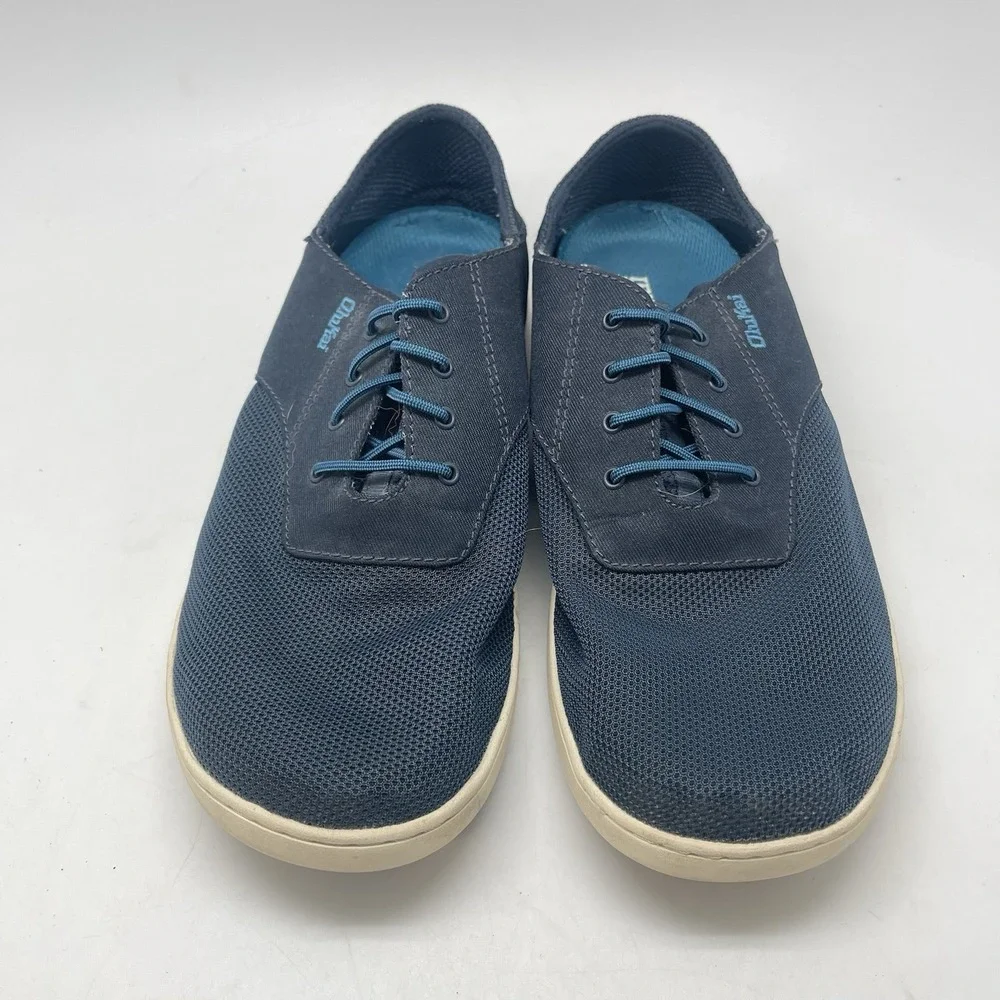 Olukai Sneakers Mens 8.5 Nohea Moku Blue‎ Boat Beach Shoes Slip On Causal Comfy